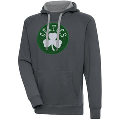 Boston Celtics Antigua Victory Pullover Hoodie Charcoal