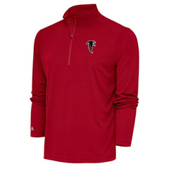 Atlanta Falcons Adult Throwback Logo Tribute Quarter-Zip Pullover - Red - NFL