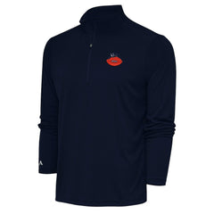 Chicago Bears Adult Throwback Logo Tribute Quarter-Zip Pullover - Navy - NFL