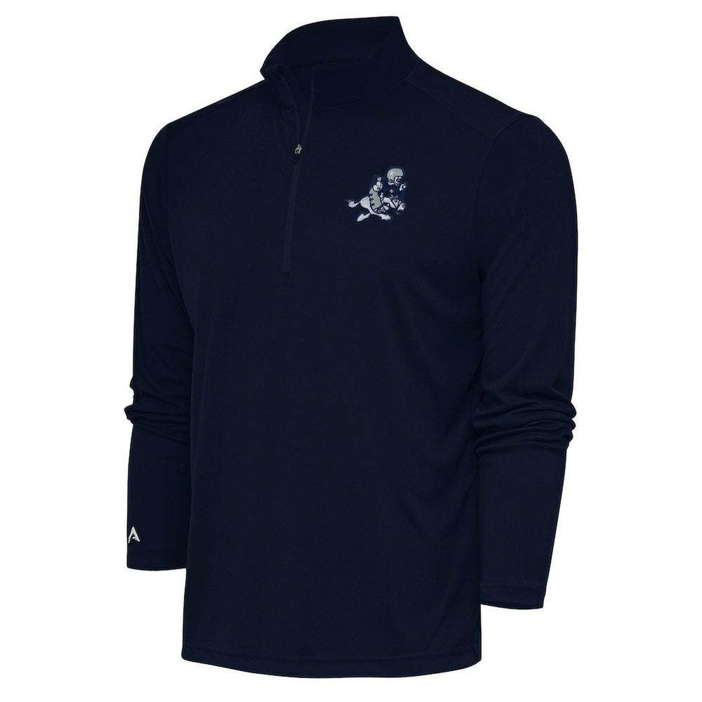 Dallas Cowboys Adult Throwback Logo Tribute Quarter-Zip Pullover - Navy - NFL