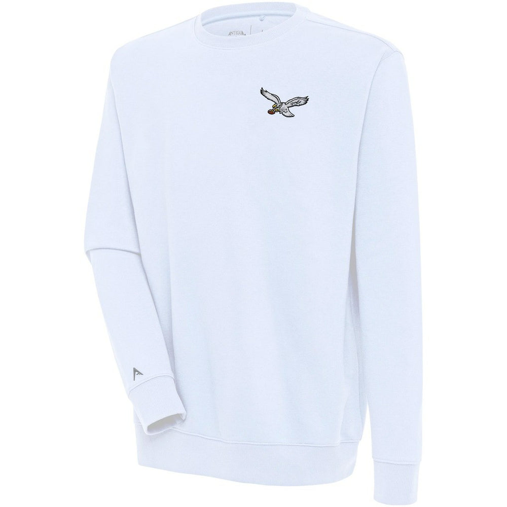Philadelphia Eagles Adult Throwback Logo Victory Pullover Sweatshirt - White - NFL