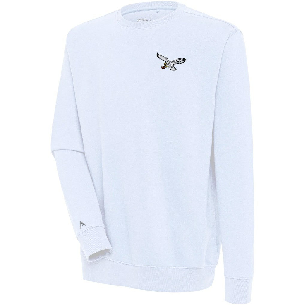 Philadelphia Eagles Adult Throwback Logo Victory Pullover Sweatshirt - White - NFL