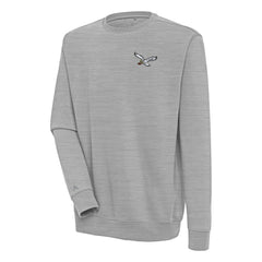 Philadelphia Eagles Adult Throwback Logo Victory Pullover Sweatshirt - Heather Gray - NFL