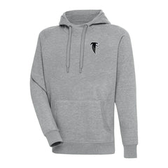 Atlanta Falcons Adult Throwback Logo Victory Pullover Hoodie - Heather Gray - NFL