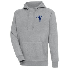 Indianapolis Colts Adult Throwback Logo Victory Pullover Hoodie - Heather Gray - NFL