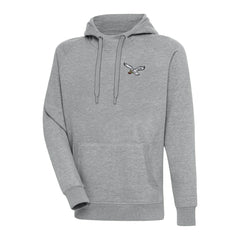 Philadelphia Eagles Adult Throwback Logo Victory Pullover Hoodie - Heather Gray - NFL