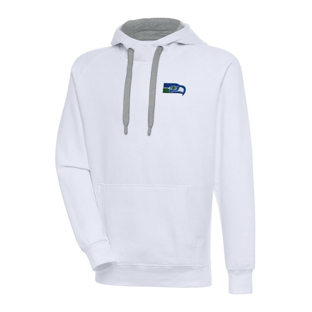 Seattle Seahawks Adult Throwback Logo Victory Pullover Hoodie - White - NFL