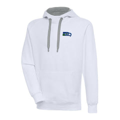 Seattle Seahawks Adult Throwback Logo Victory Pullover Hoodie - White - NFL