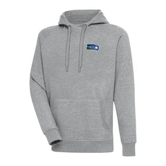 Seattle Seahawks Adult Throwback Logo Victory Pullover Hoodie - Heather Gray - NFL