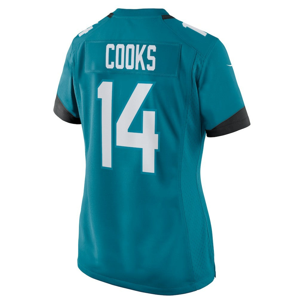 Elijah Cooks Jacksonville Jaguars Women's Team Game Jersey - Teal - Nike