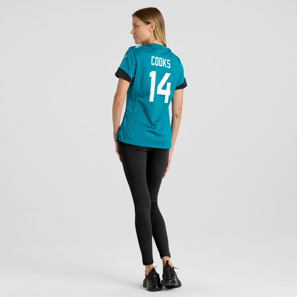 Elijah Cooks Jacksonville Jaguars Women's Team Game Jersey - Teal - Nike