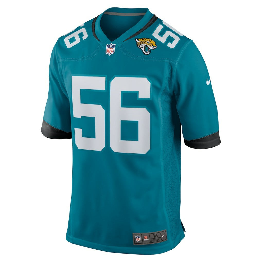 Yasir Abdullah Jacksonville Jaguars Team Game Jersey - Teal - Nike