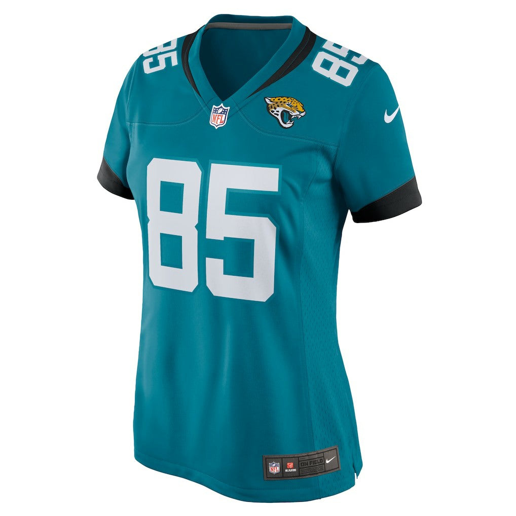 Brenton Strange Jacksonville Jaguars Women's Team Game Jersey - Teal - Nike