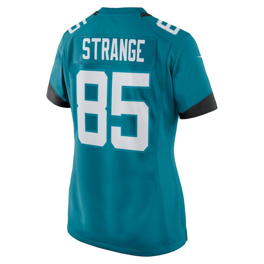 Brenton Strange Jacksonville Jaguars Women's Team Game Jersey - Teal - Nike