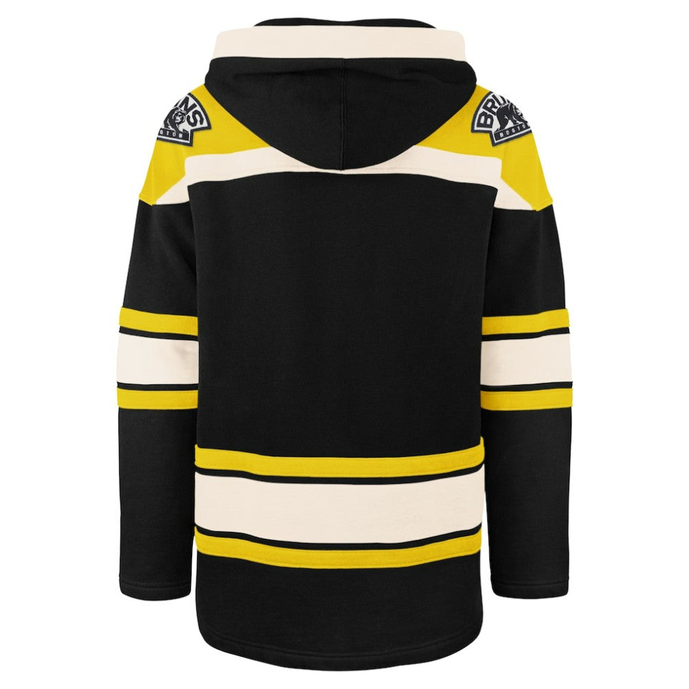 Boston Bruins '47 Big & Tall Superior Lacer Pullover Hoodie - Black | 47 brand discount