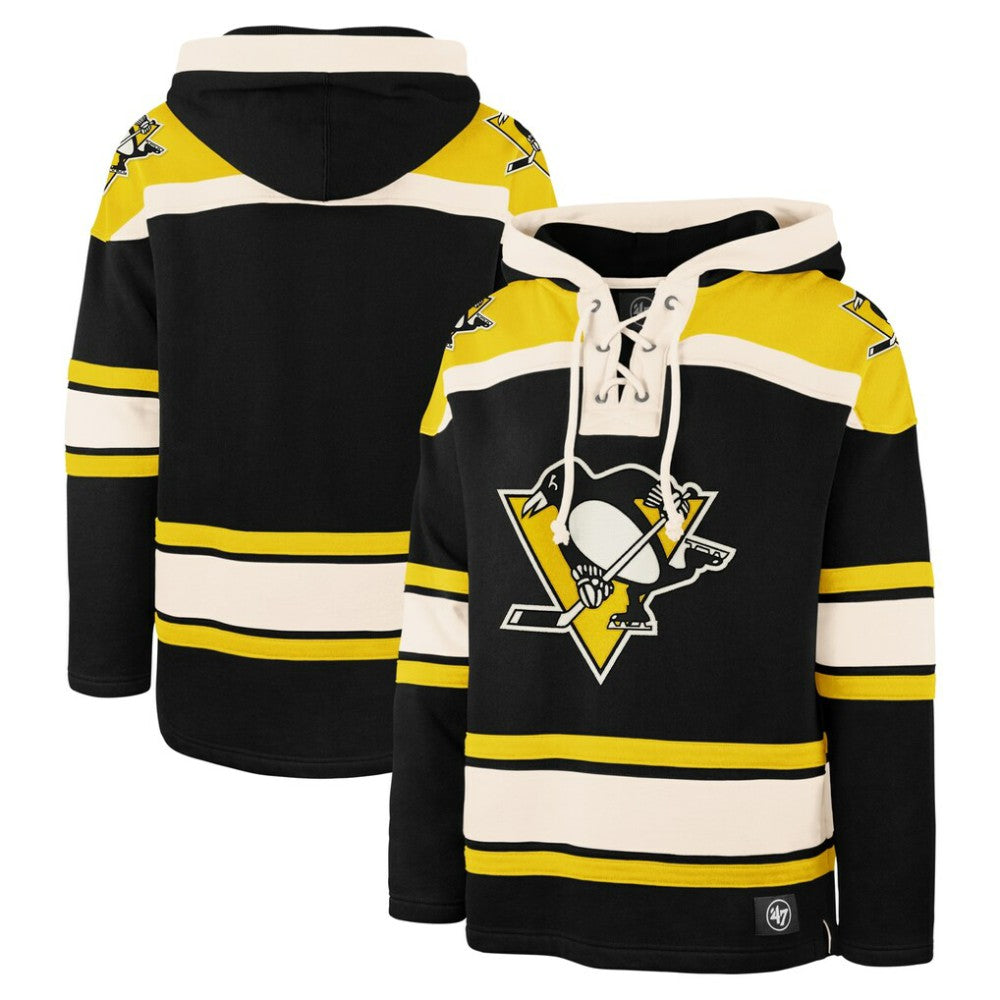 Pittsburgh Penguins '47 Big & Tall Superior Lacer Pullover Hoodie - Black | 47 brand near me
