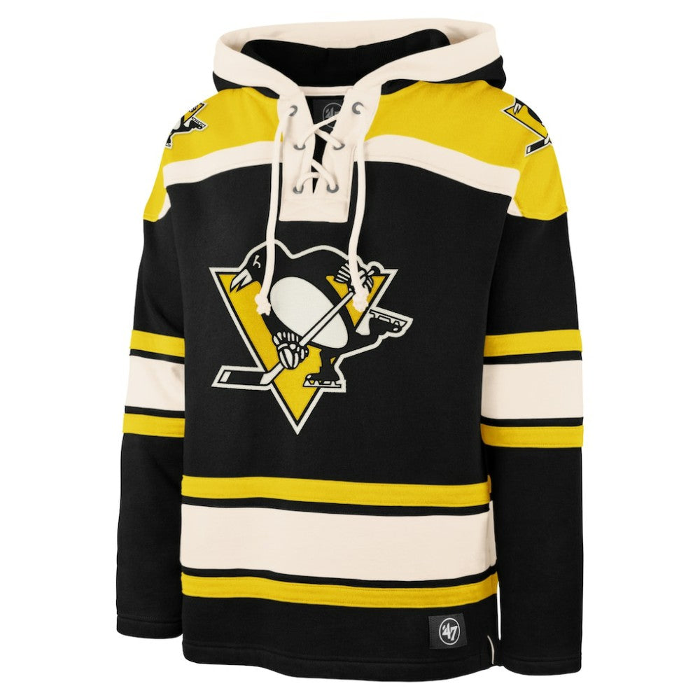 Pittsburgh Penguins '47 Big & Tall Superior Lacer Pullover Hoodie - Black | 47 brand near me