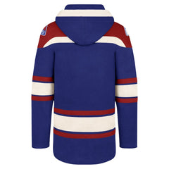 New York Rangers '47 Big & Tall Superior Lacer Pullover Hoodie - Blue | 47 brand Clearance