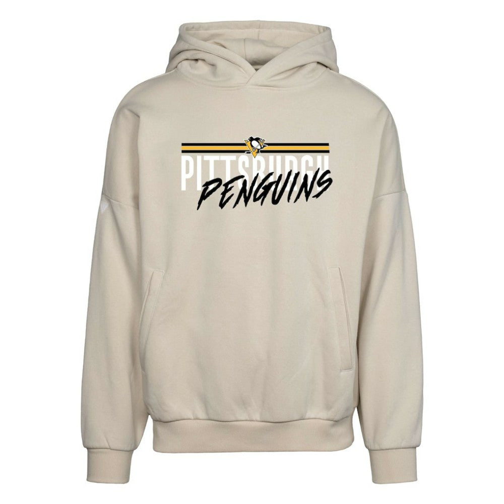 Pittsburgh Penguins Levelwear Contact Pullover Hoodie - Cream | NHL on sale