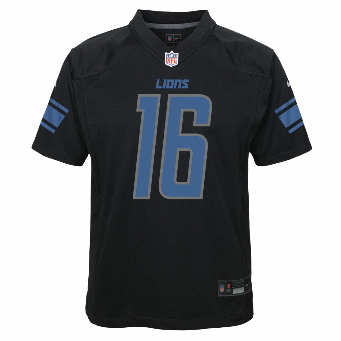 Jared Goff Detroit Lions Youth Game Jersey - Black - Nike