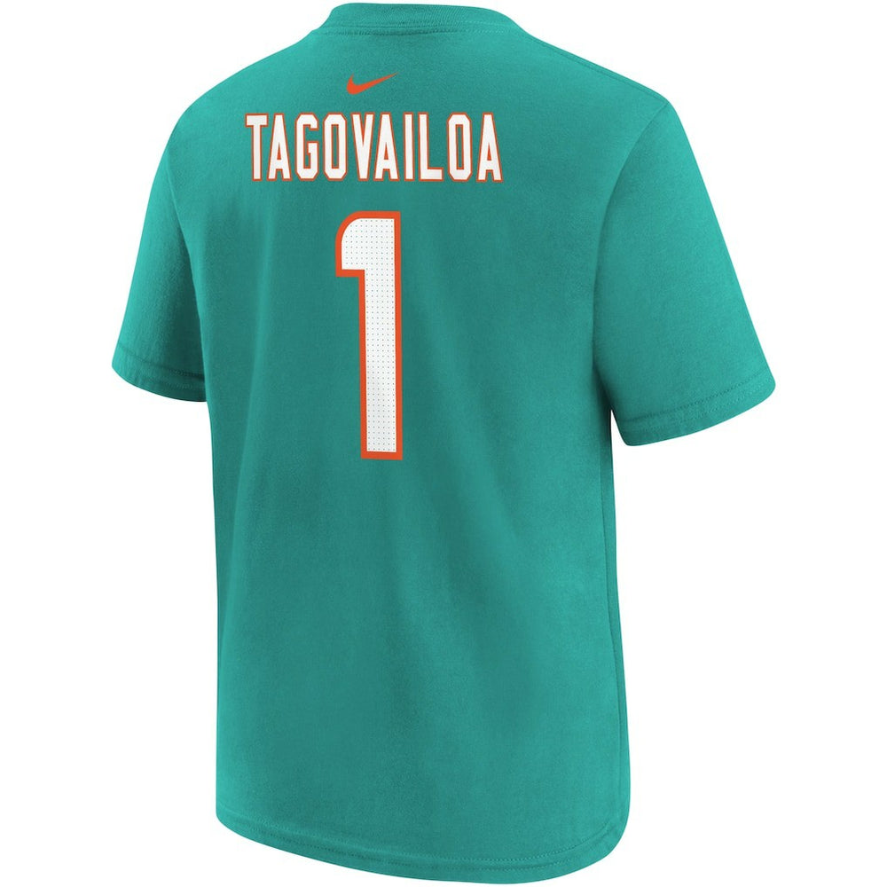 Tua Tagovailoa Miami Dolphins Preschool Player Name & Number T-Shirt - Aqua - Nike