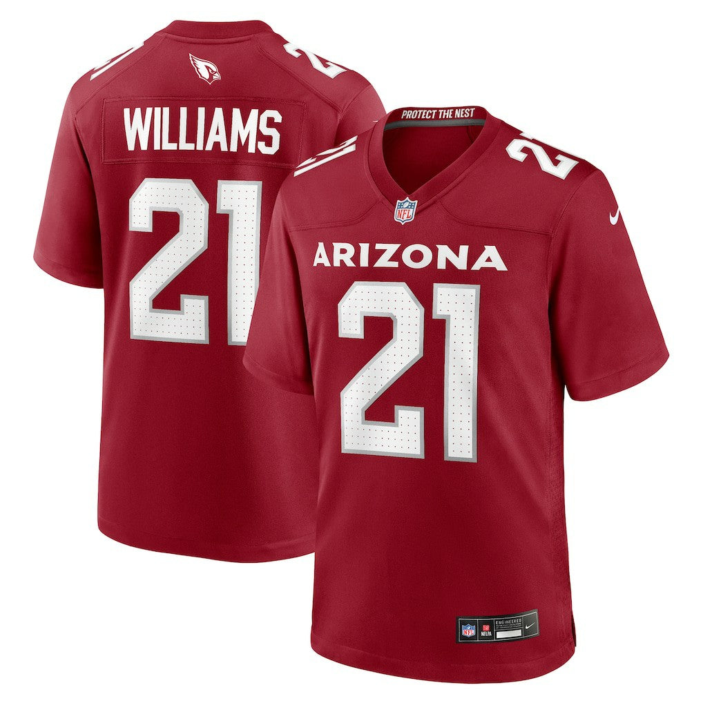 Garrett Williams Arizona Cardinals Game Jersey - Cardinal - Nike