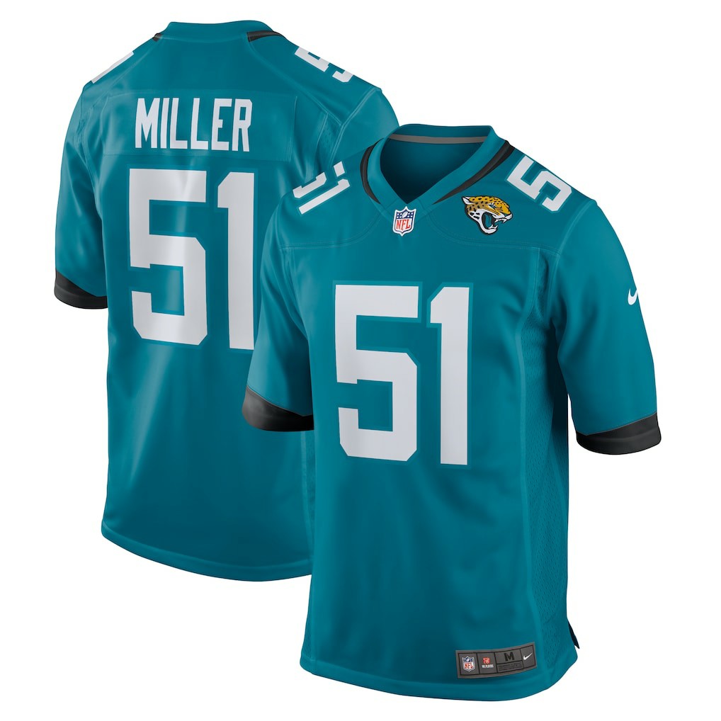 Ventrell Miller Jacksonville Jaguars Game Jersey - Teal - Nike