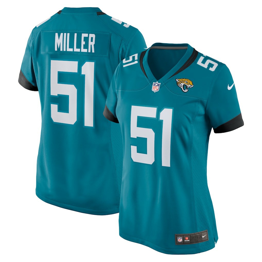 Ventrell Miller Jacksonville Jaguars Women's Game Jersey - Teal - Nike