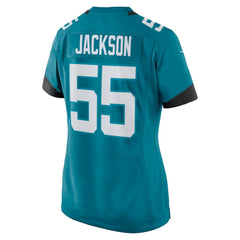 Dequan Jackson Jacksonville Jaguars Women's Game Jersey - Teal - Nike
