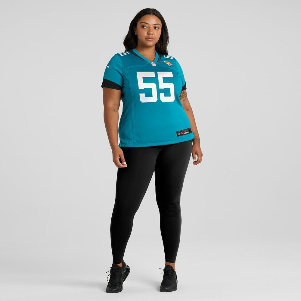 Dequan Jackson Jacksonville Jaguars Women's Game Jersey - Teal - Nike