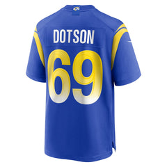Kevin Dotson Los Angeles Rams Game Jersey - Royal - Nike