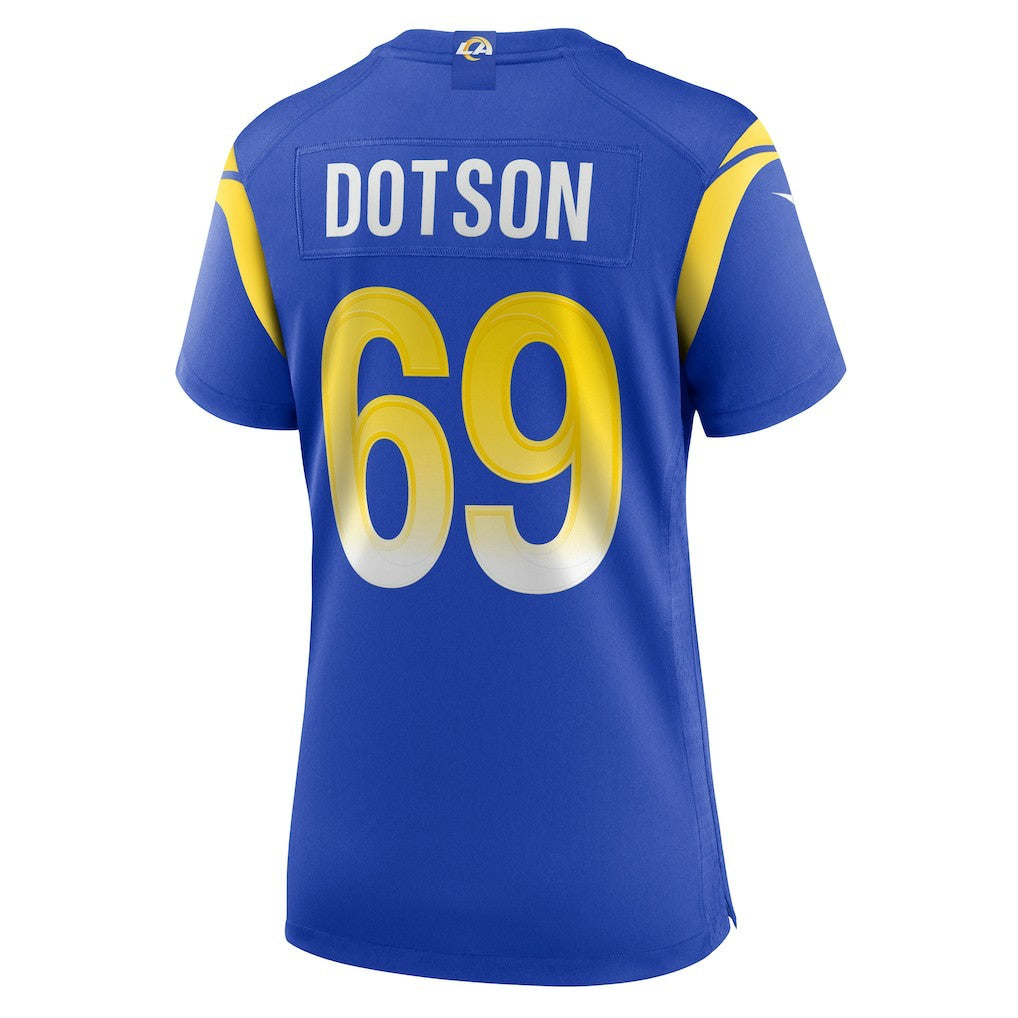 Kevin Dotson Los Angeles Rams Women's Game Jersey - Royal - Nike