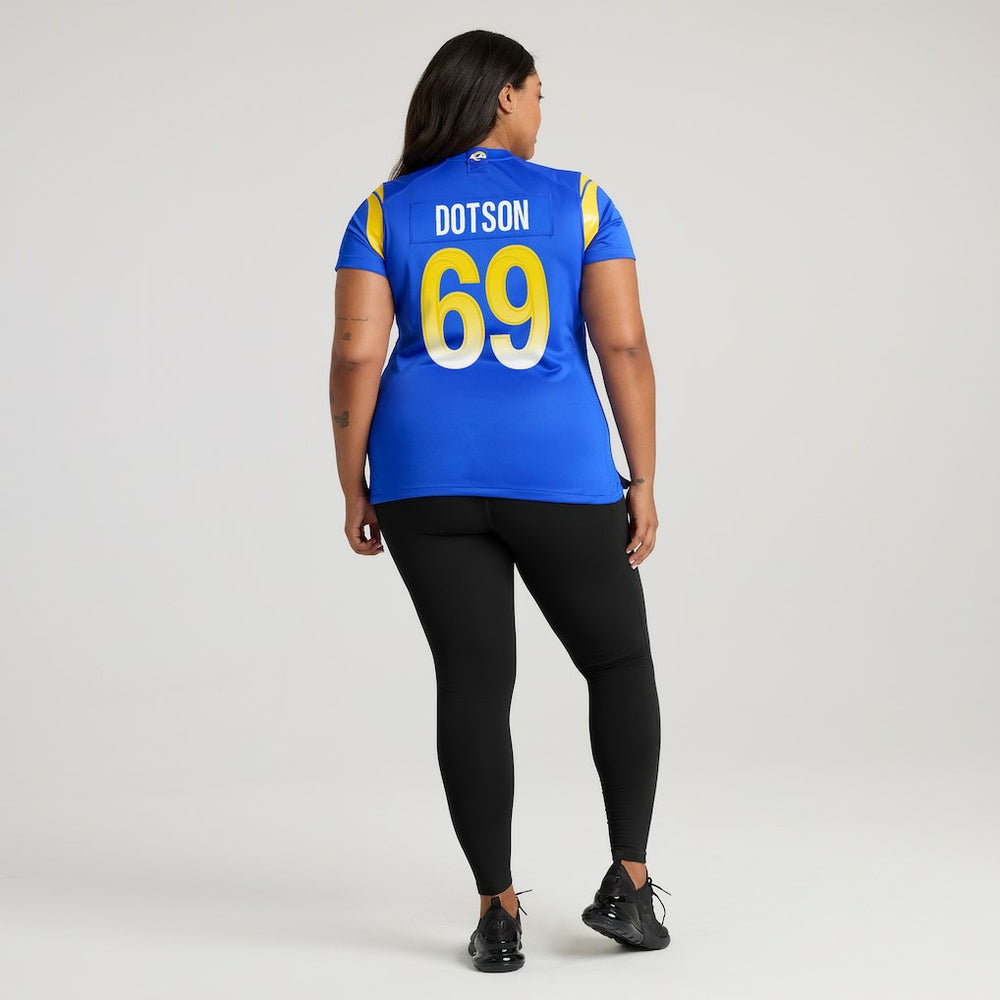 Kevin Dotson Los Angeles Rams Women's Game Jersey - Royal - Nike
