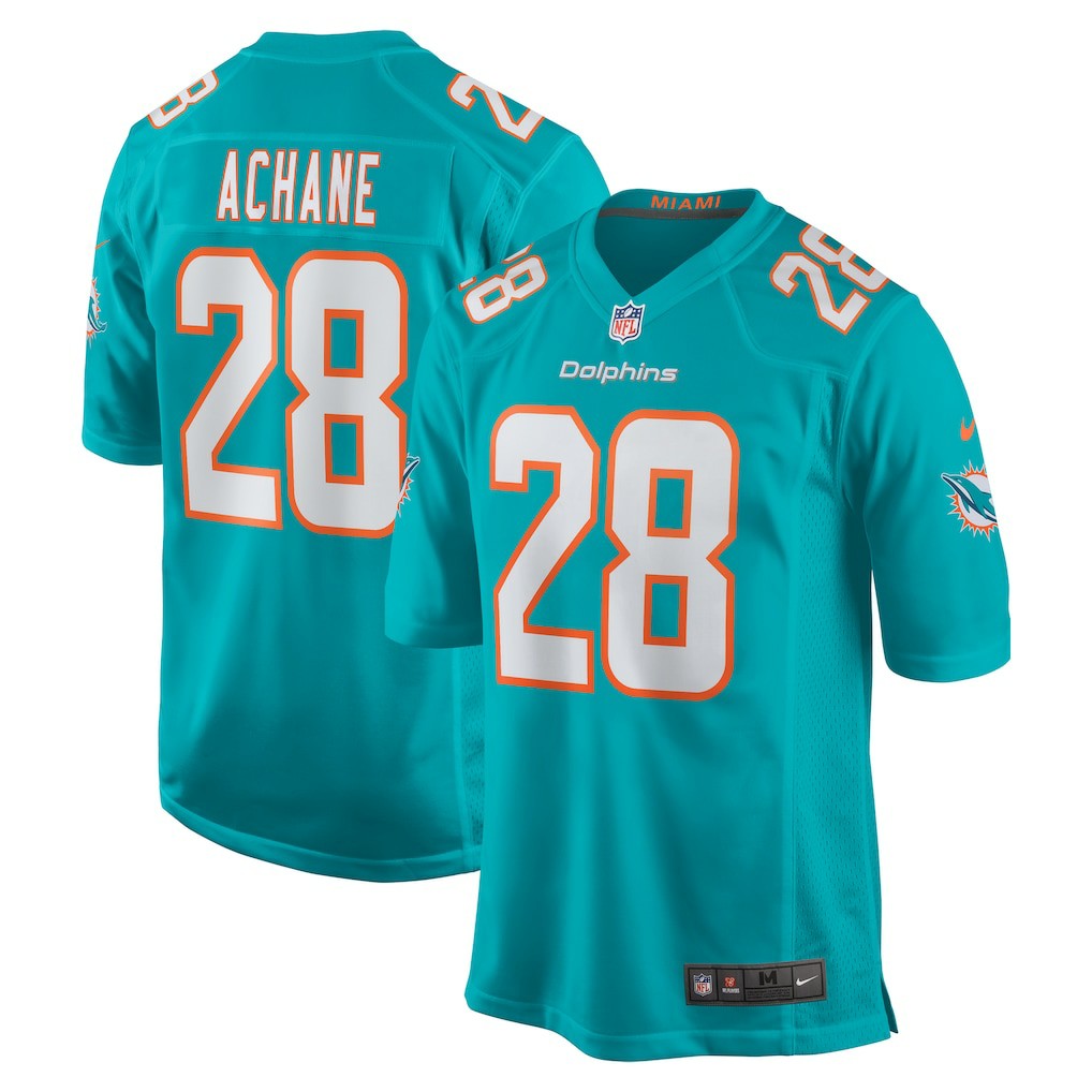 Devon Achane Miami Dolphins Player Game Jersey - Aqua - Nike