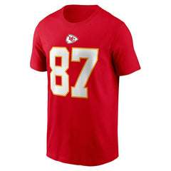 Travis Kelce Kansas City Chiefs Player Name & Number T-Shirt - Red - Nike