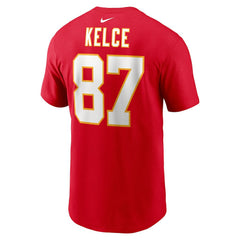 Travis Kelce Kansas City Chiefs Player Name & Number T-Shirt - Red - Nike
