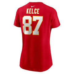 Travis Kelce Kansas City Chiefs Women's Player Name & Number T-Shirt - Red - Nike
