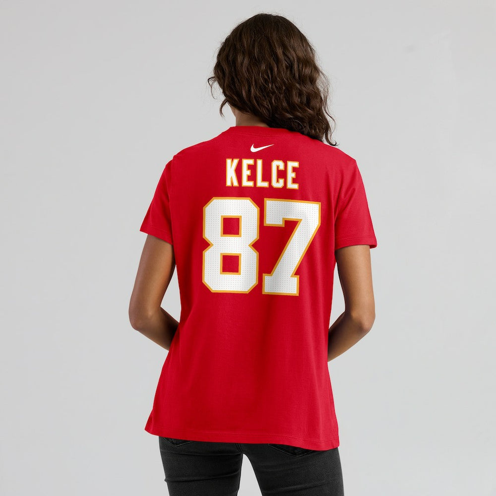 Travis Kelce Kansas City Chiefs Women's Player Name & Number T-Shirt - Red - Nike