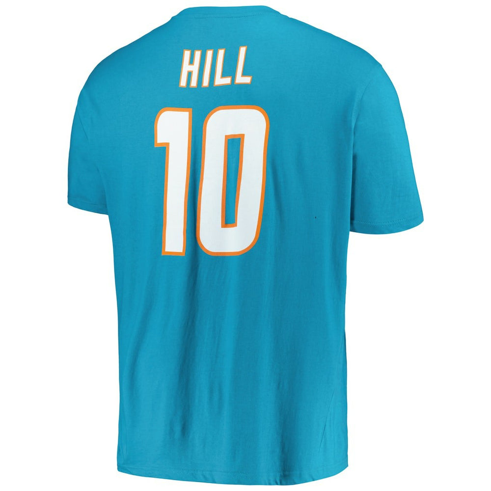 Tyreek Hill Miami Dolphins Big & Tall Player Name & Number T-Shirt - Aqua - Fanatics