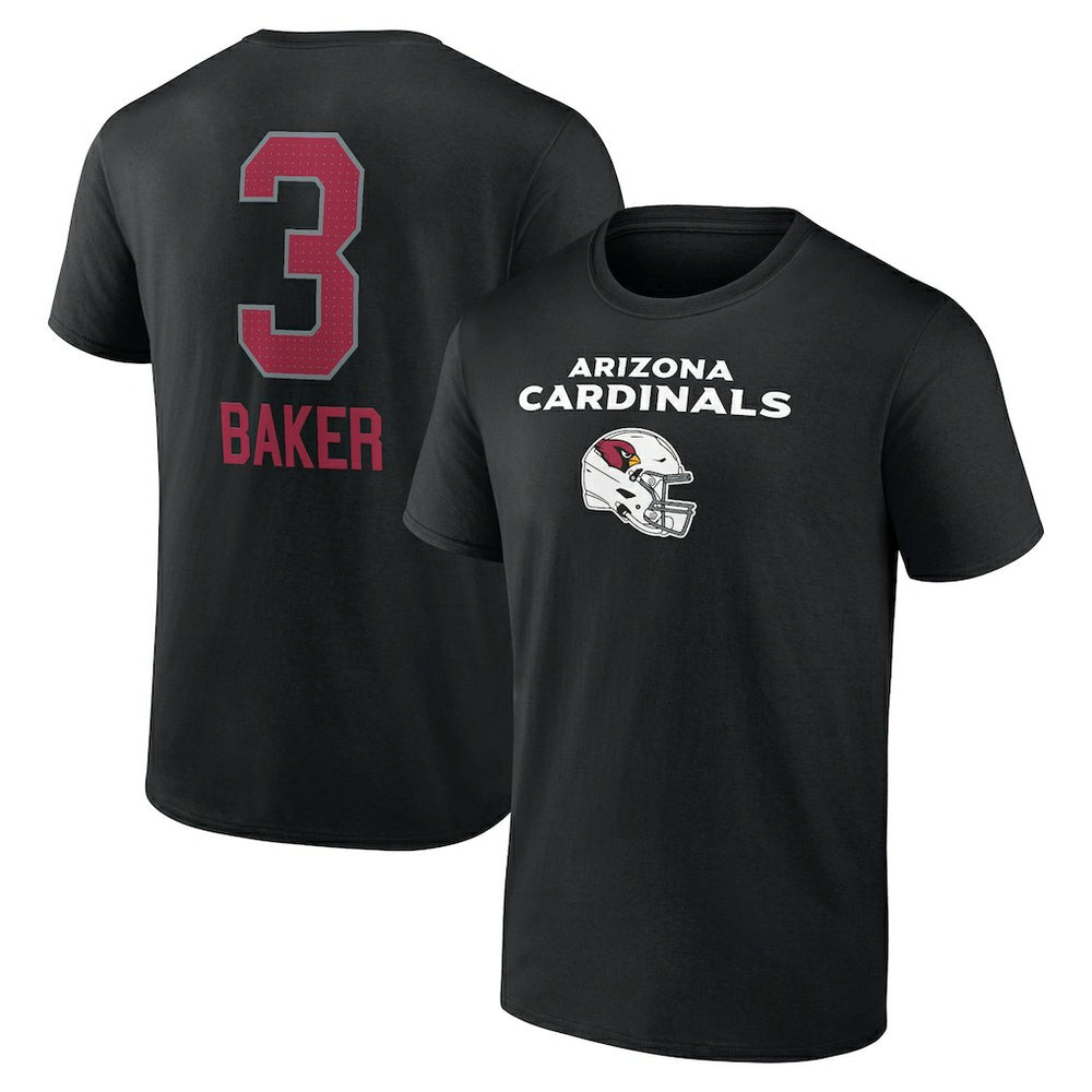 Budda Baker Arizona Cardinals Team Wordmark Player Name & Number T-Shirt - Black - NFL