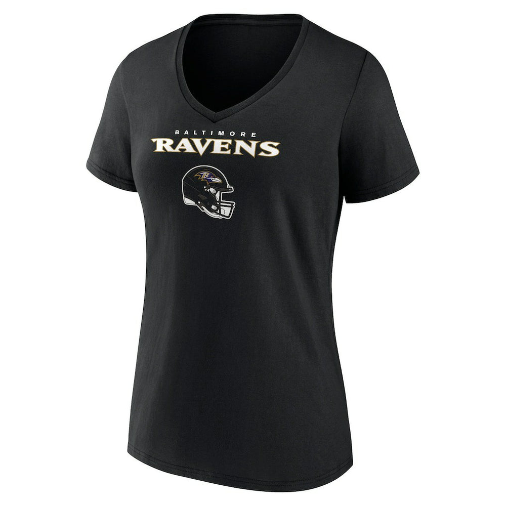 Zay Flowers Baltimore Ravens Women's Team Wordmark Player Name & Number V-Neck T-Shirt - Black - NFL