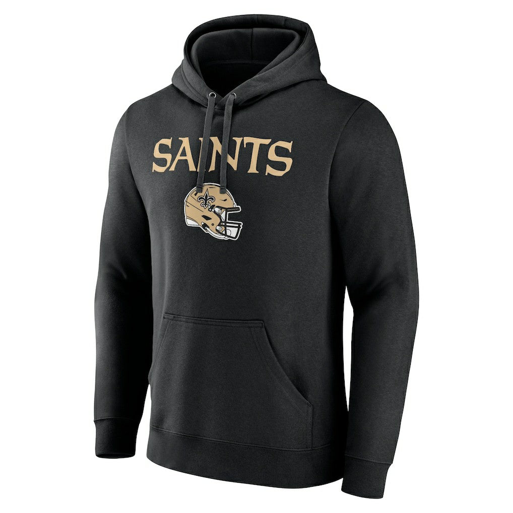 Chris Olave New Orleans Saints Team Wordmark Player Name & Number Pullover Hoodie - Black - NFL