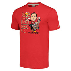Brock Purdy San Francisco 49ers Homage Unisex Caricature Player Tri-Blend T-Shirt - Scarlet - NFL