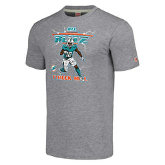 Tyreek Hill Miami Dolphins Homage Unisex NFL Blitz Player Tri-Blend T-Shirt - Gray - NFL