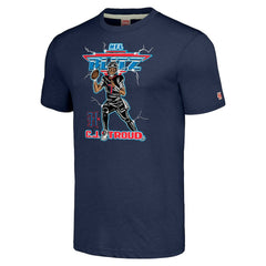 C.J. Stroud Houston Texans Homage Unisex NFL Blitz Player Tri-Blend T-Shirt - Heathered Navy - NFL