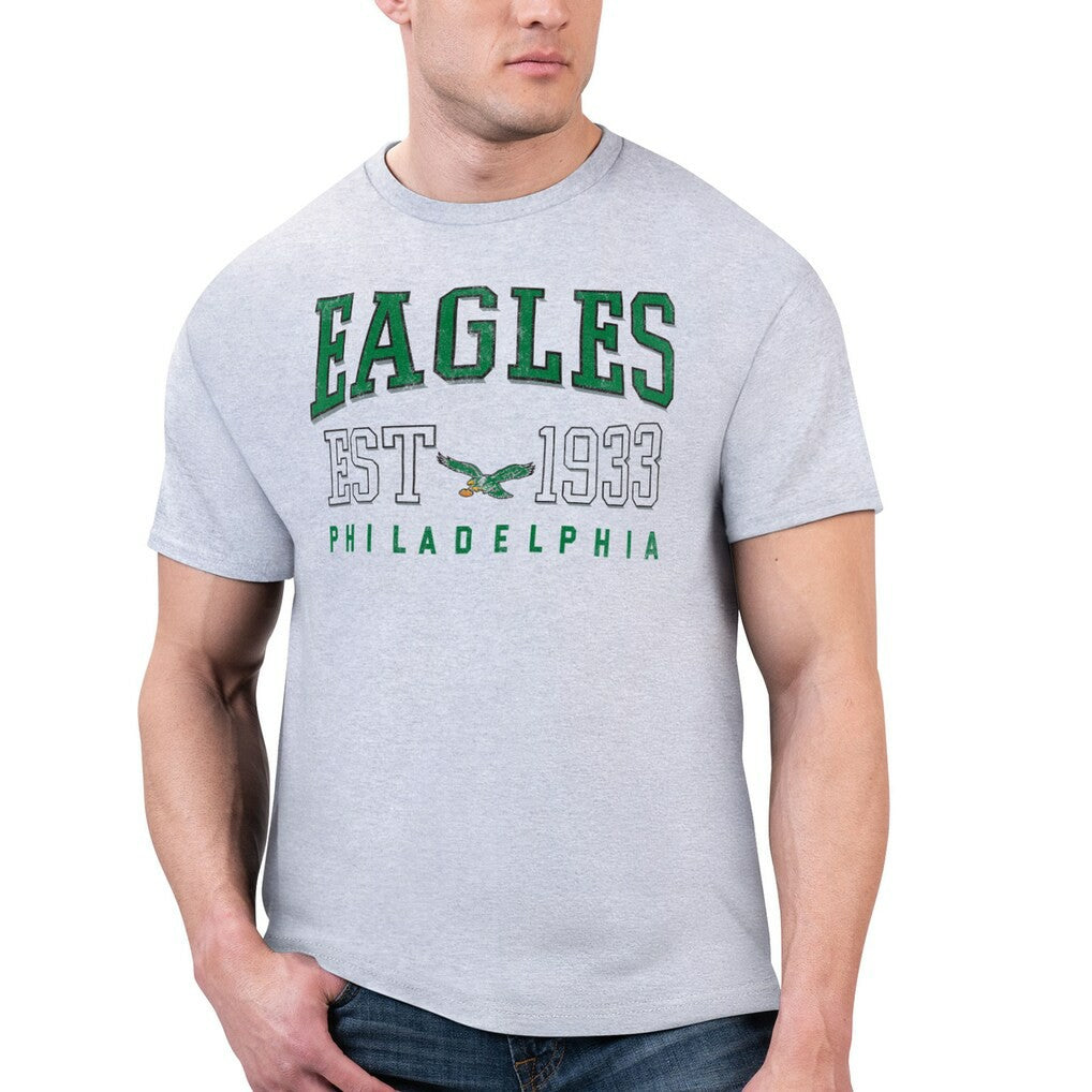 Philadelphia Eagles Starter Retro Team Graphic T-Shirt - Gray - NFL
