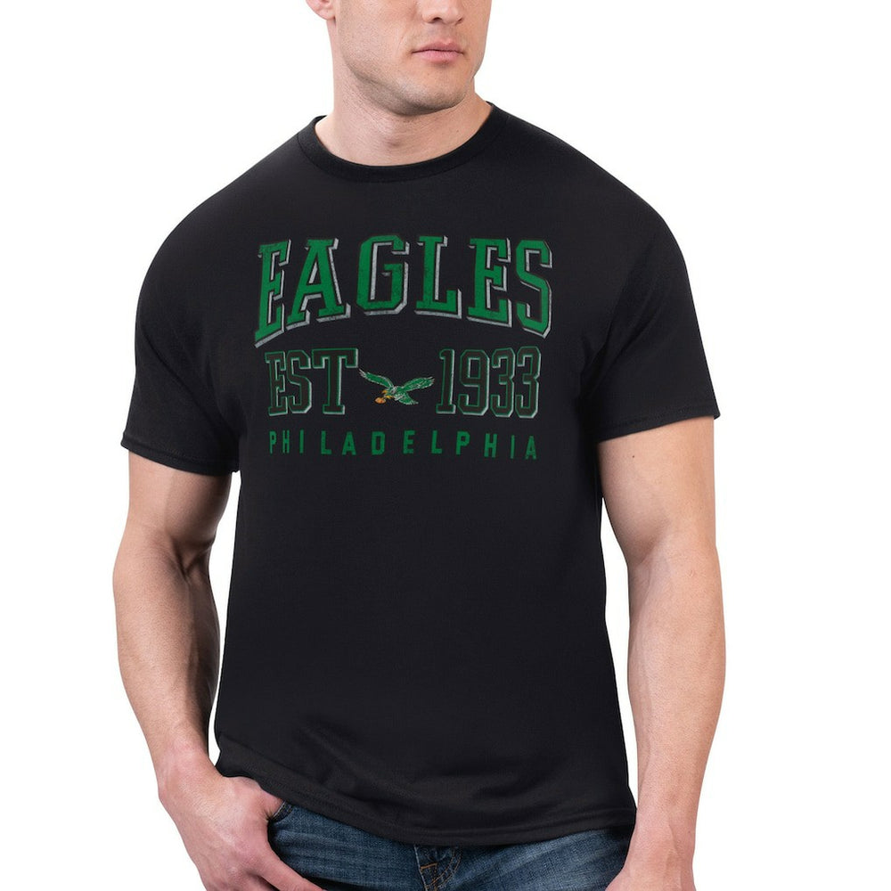 Philadelphia Eagles Starter Retro Team Graphic T-Shirt - Black - NFL