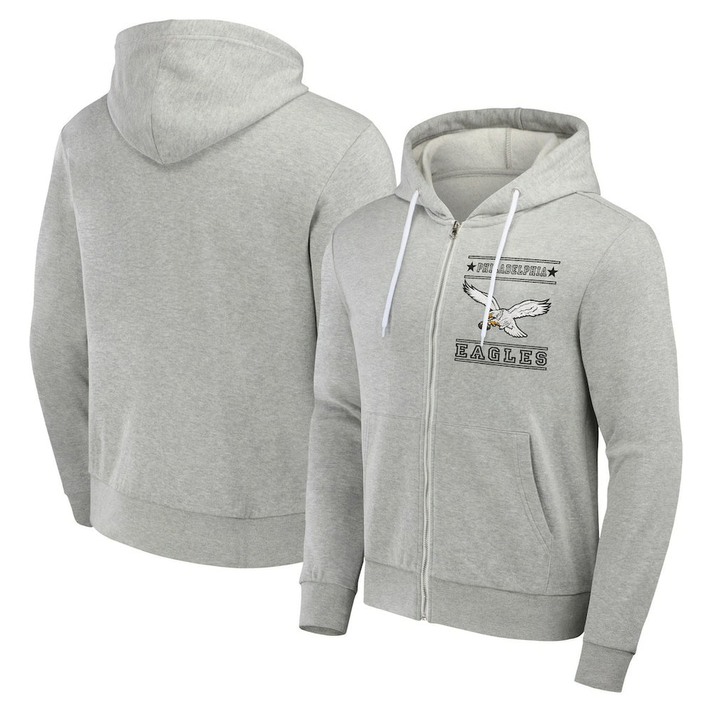 Philadelphia Eagles NFL x Darius Rucker Collection Full-Zip Hoodie - Gray - Fanatics
