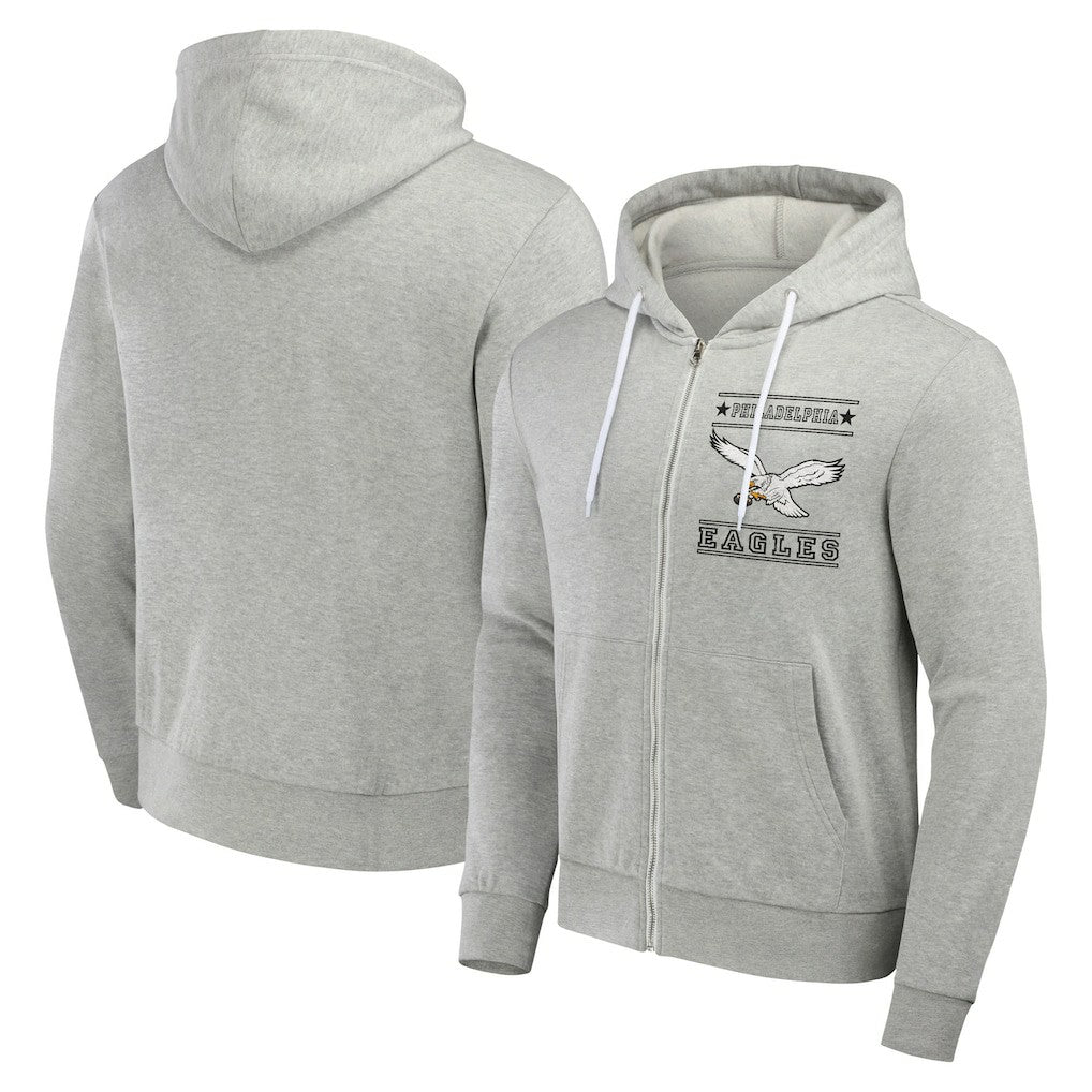 Philadelphia Eagles NFL x Darius Rucker Collection Full-Zip Hoodie - Gray - Fanatics