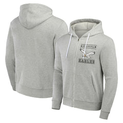 Philadelphia Eagles NFL x Darius Rucker Collection Full-Zip Hoodie - Gray - Fanatics